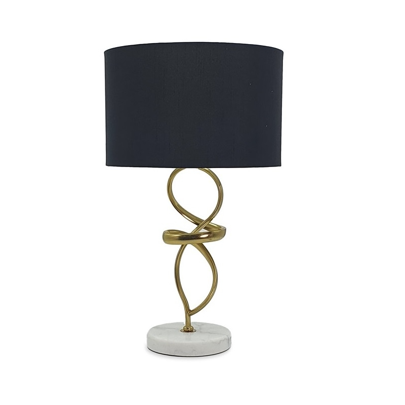 Abstract Gold & Marble Table Lamp