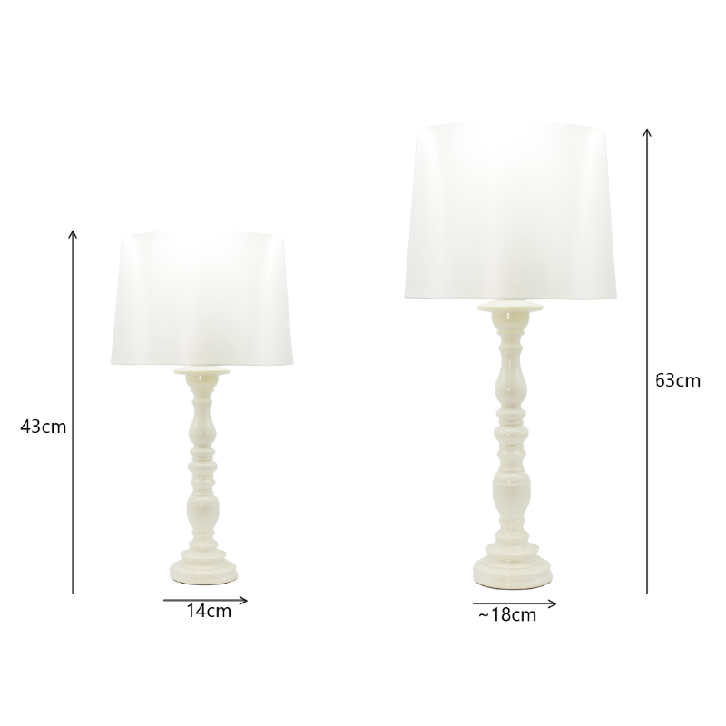 Country Creamy Table Lamp