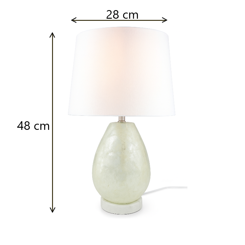 Pearl Capiz Table Lamp